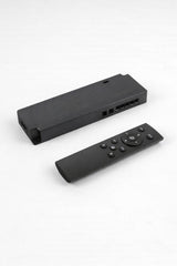 Black controller box and remote for the smart LED strip lights