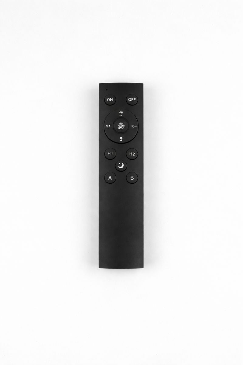 Black remote control for the 40-inch Smart LED Strip Light