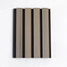 Light brown WPC composite wall cladding with wood grain texture