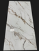 Polished gray-beige veined white marble PVC wall panel with glossy finish