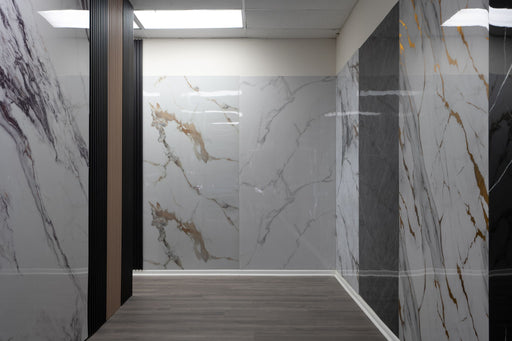 Wood Slat Marble Wall Panels 