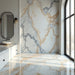 Gray gold marble PVC wall panels with UV protection