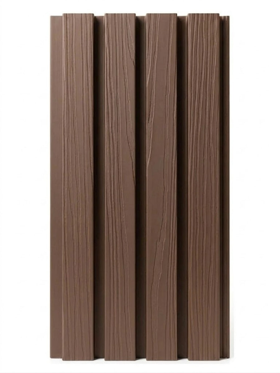 Dark Brown Composite Wide Exterior Cladding
