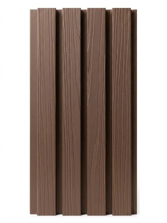 Dark Brown Composite Wide Exterior Cladding