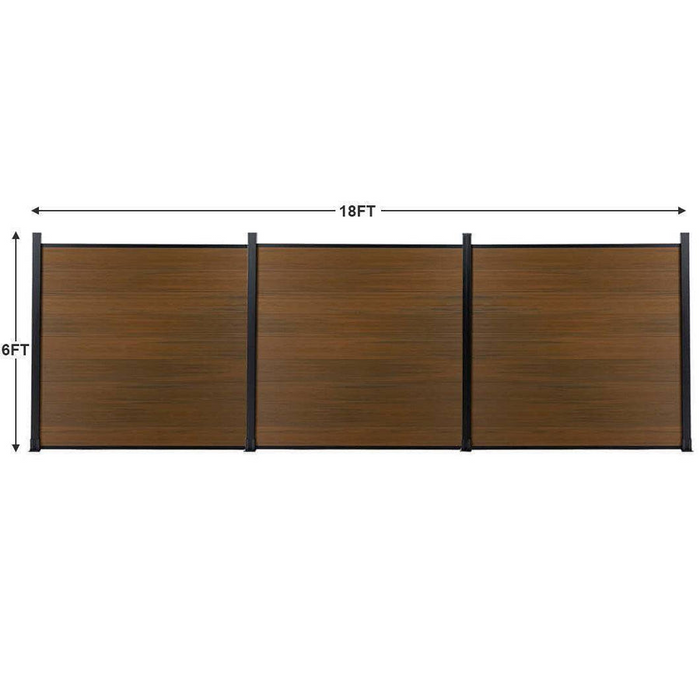 Composite  Fence Co-extrusion Walnut