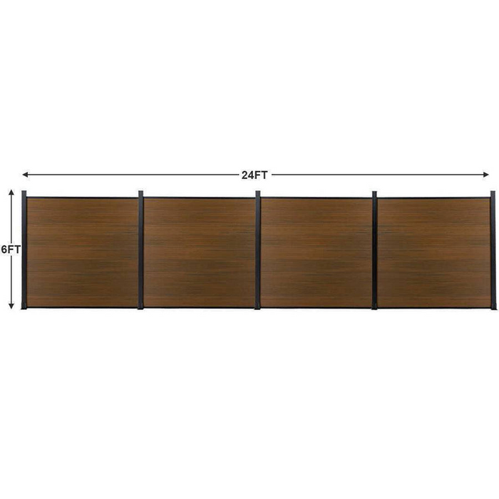 Composite  Fence Co-extrusion Walnut