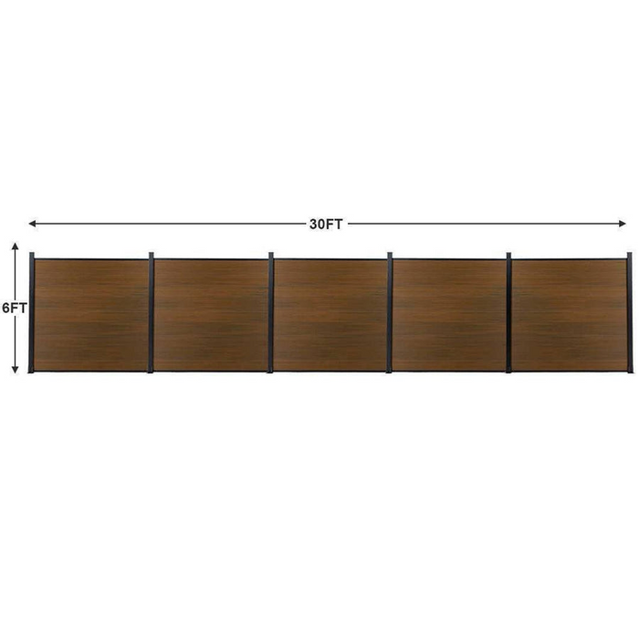 Composite  Fence Co-extrusion Walnut