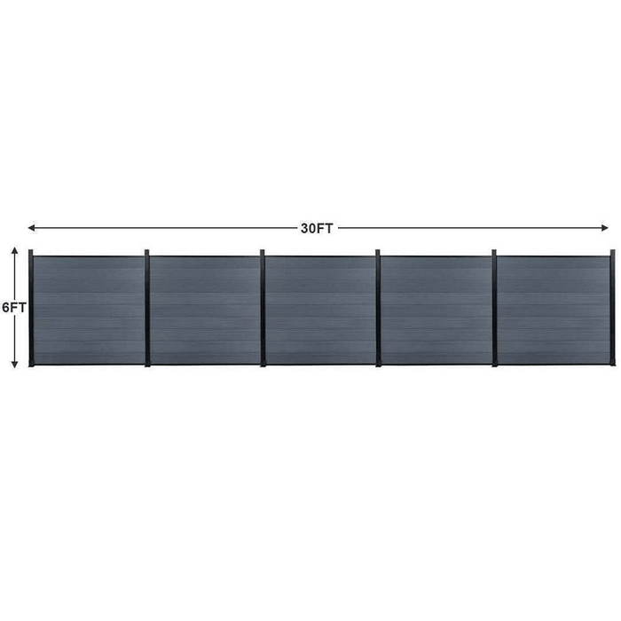 Composite  Fence Co-extrusion Discounted Price -Light Gray