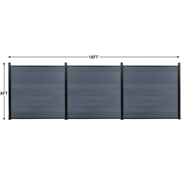 Composite  Fence Co-extrusion Discounted Price -Light Gray