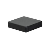 Black square top cap for the 6 ft above-ground fence post
