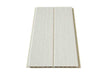 White wood grain wall panel with light gray background