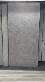 Grey stone PVC wall panels waterproof rough texture warehouse stock