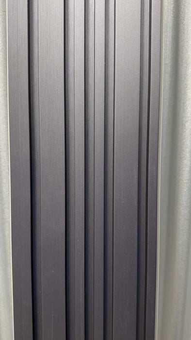 Black WPC wall panel with sleek