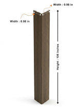 Royal Oak corner trim dimensions showing 106-inch height and 0.98-inch sides