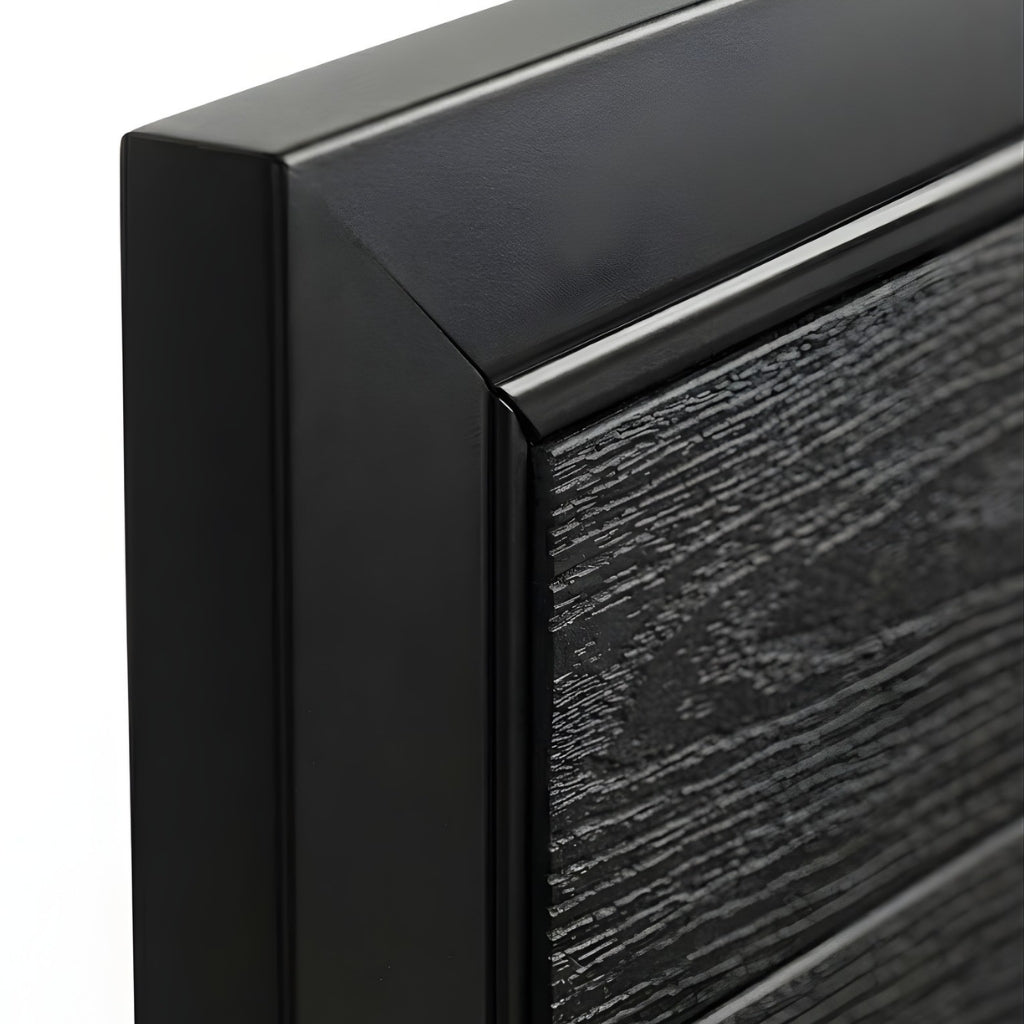 black WPC fence gate 3ft wide 6ft high weather resistant outdoor gate